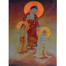 Картина с LED подсветкой: три восточных божества